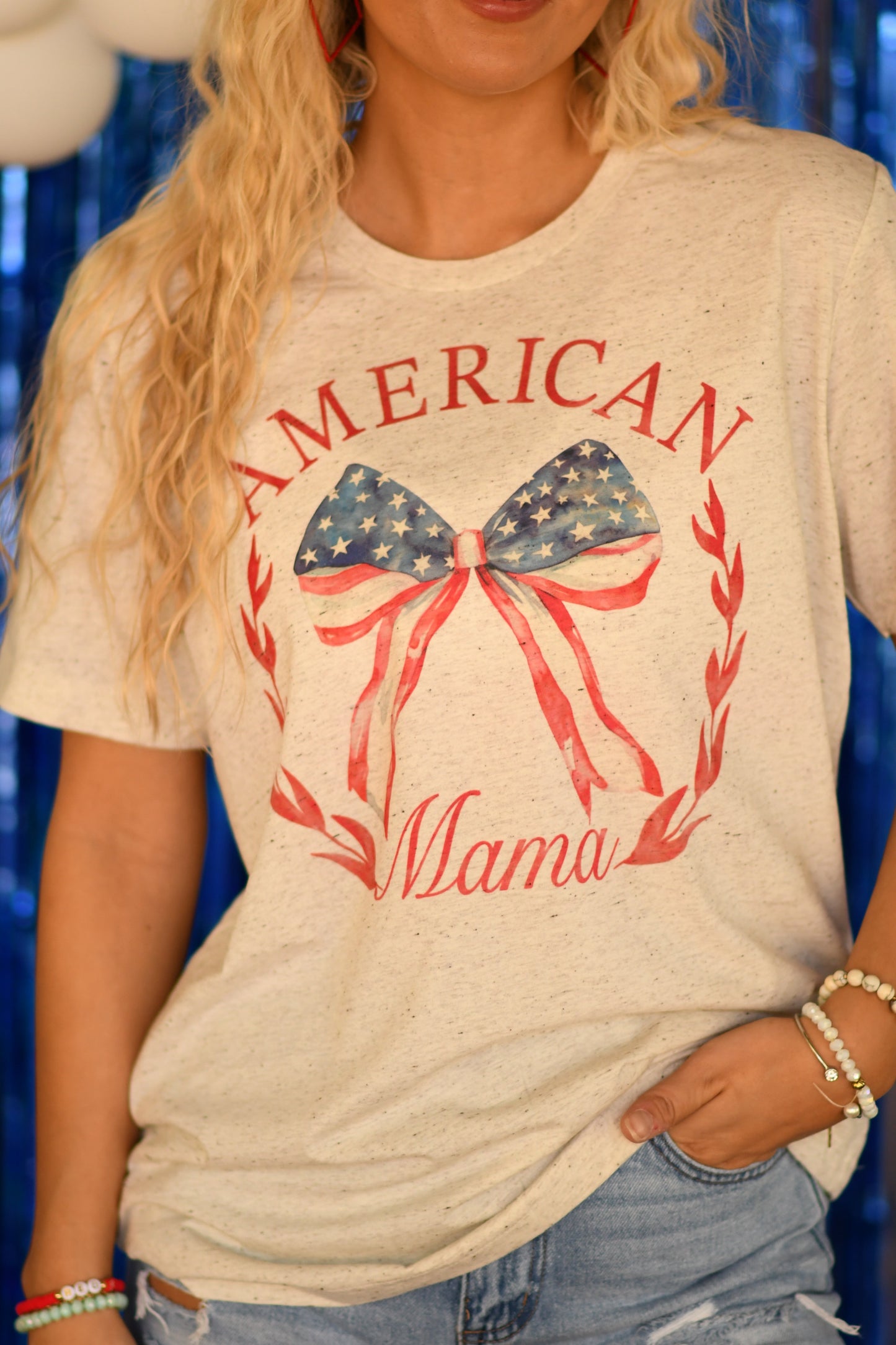 American Mama Bow Tee