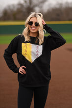 Load image into Gallery viewer, Half Baseball Half Softball Plate Sweatshirt/Tee- PICK YOUR COLOR