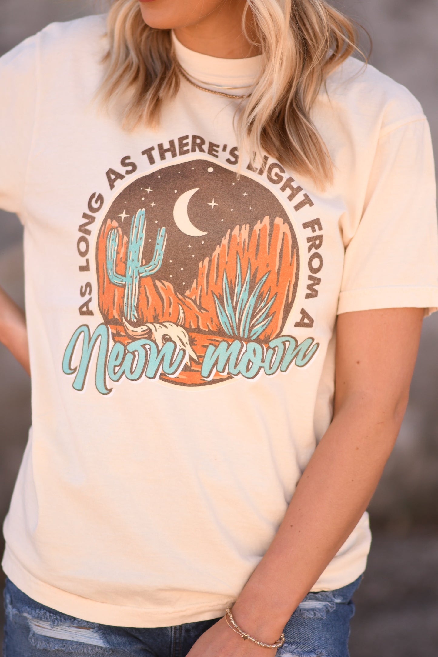 As Long As There’s Light From A Neon Moon tee