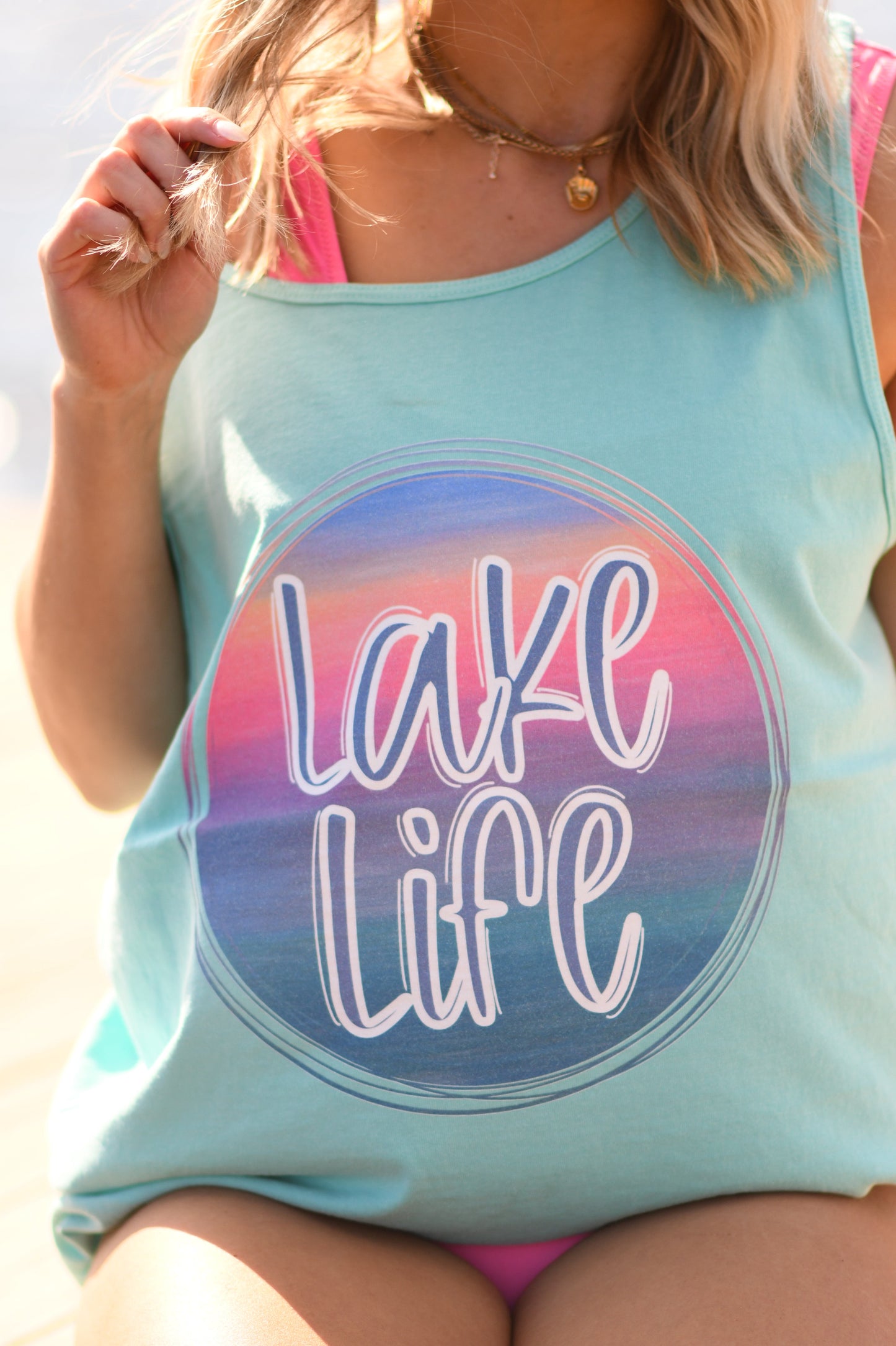 Lake Life Ombré Tank/Tee