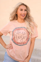 Load image into Gallery viewer, He Is Risen Watercolor Circle Tee