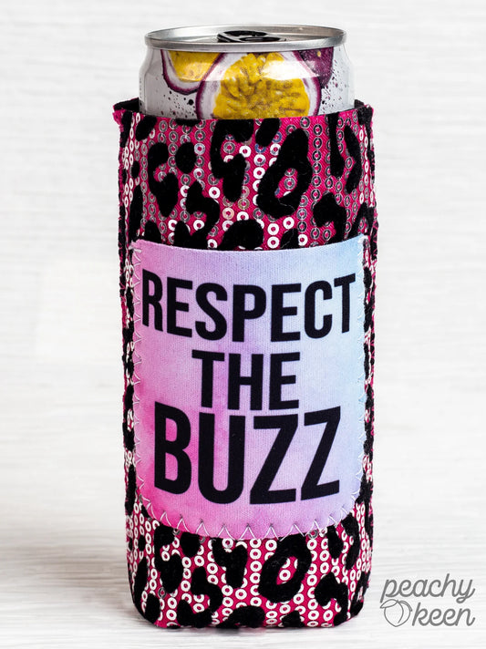 Respect The Buzz Can Cooler