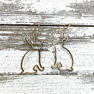 Envy Stylz Boutique Women - Accessories - Earrings Gold Bunny Earrings
