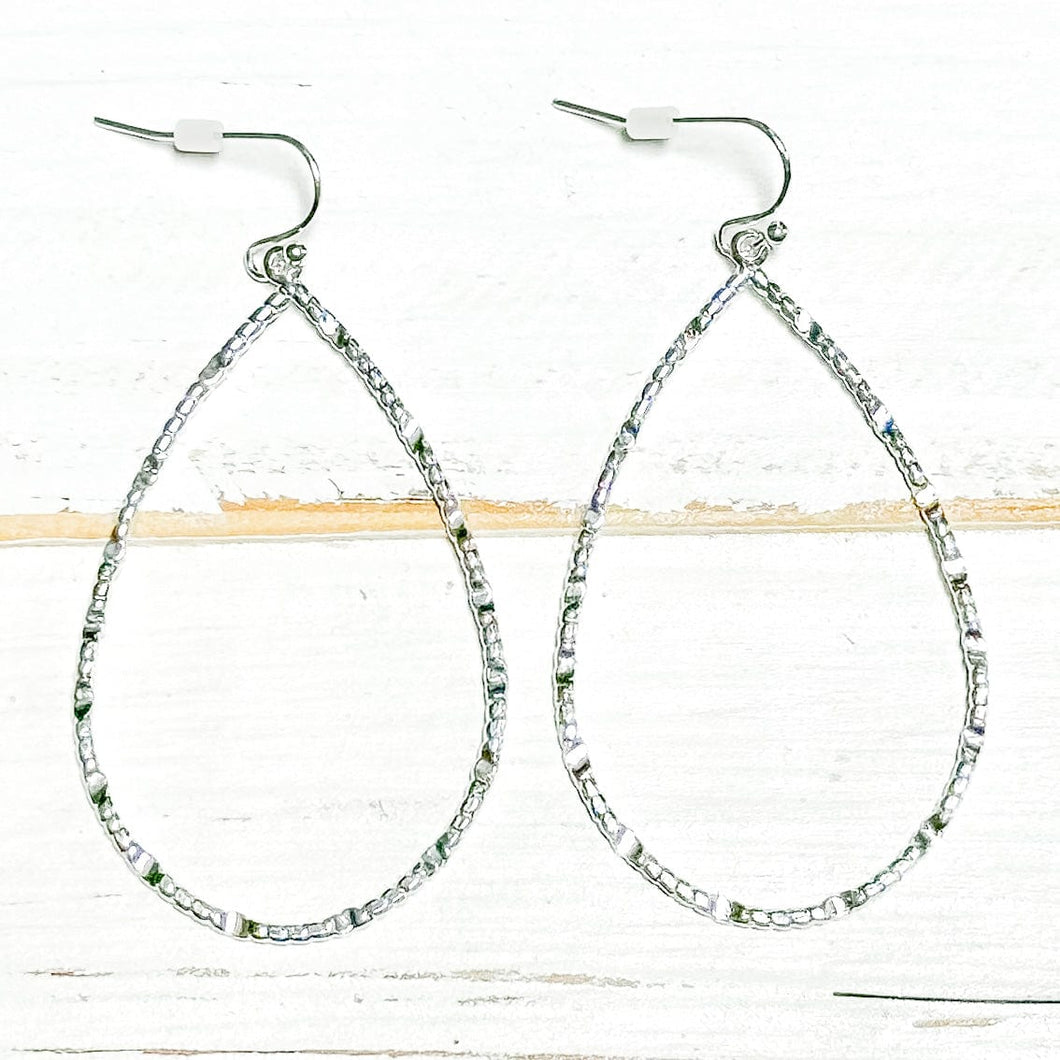Envy Stylz Boutique Women - Accessories - Earrings Silver Teardrop Earrings