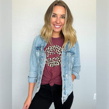 Load image into Gallery viewer, Envy Stylz Boutique Women - Apparel - Shirts - T-Shirts Leopard Lips Soft Graphic Tee