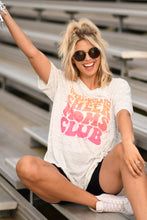 Load image into Gallery viewer, Overstimulated Cheer Moms Club V Neck Tee